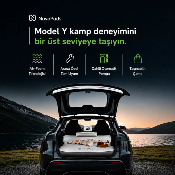 Novapads Tesla Model Y Air-Foam Mattress Pro Kamp Yatağı
