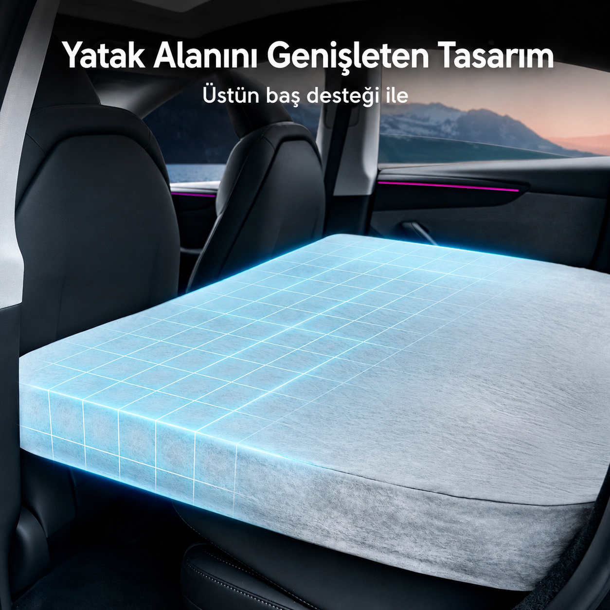 Novapads Tesla Model Y Air-Foam Mattress Pro