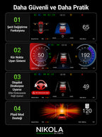 Tesla Model Y Legacy  9 inch Gösterge Ekranı, Carplay ve Android  (ön kamera dahil değildir)