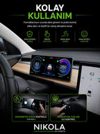 Tesla Model Y Legacy  9 inch Gösterge Ekranı, Carplay ve Android  (ön kamera dahil değildir)