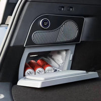 Tesla Model Y Legacy ile Uyumlu TEMAI 16L Kapasiteli Mini Buzdolabı, Çift Bölmeli Soğutma ve Dondurma Özellikli, LED Ekranlı